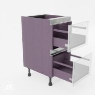Тумба напольная hi-tech 60 см 2 ящика AL