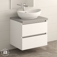 Тумба под накладную раковину S&G с профилем Gola 62 см 2 ящика