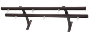 Алюминиевый круглый карниз «Веста» 20 мм, ДВУХРЯДНЫЙ с крючками, 300 см