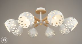 Потолочная люстра SL5691-8 WT+Wood 000067880